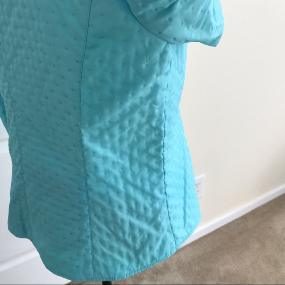 ✴️ Talbots Quilted Jacket Robins Egg Blue Sz14, NWOT - Picture 6 of 7